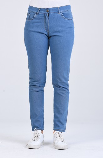 Skinny Jeans with Pockets 0662-01 Denim Blue 0662-01