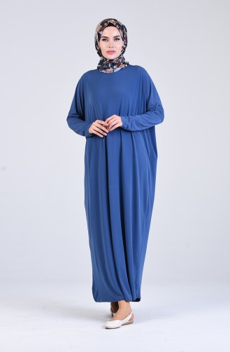 Indigo Hijab Dress 8813-10