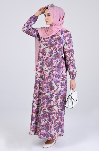 Robe Hijab Lila 6169D-01