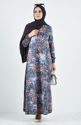 Indigo Hijab Kleider 6169E-01