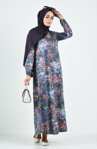 Indigo Hijab Kleider 6169E-01