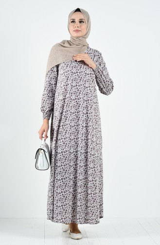 Robe Hijab Vison Foncé 6169G-01