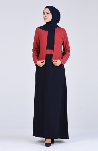 Robe Hijab Peau d`oignion Foncé 6469-05