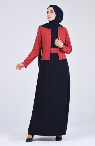 Robe Hijab Peau d`oignion Foncé 6469-05