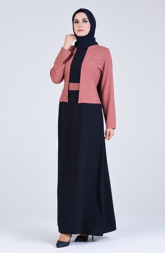 Robe Hijab Pelure d`oignon 6469-07
