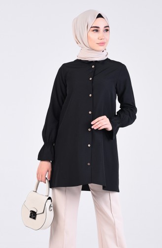 Black Overhemdblouse 1438-02