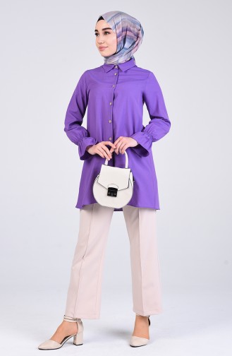 Purple Overhemdblouse 1438-05