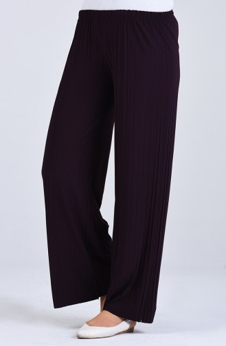 Pleated Pants 1192-02 Purple 1192-02
