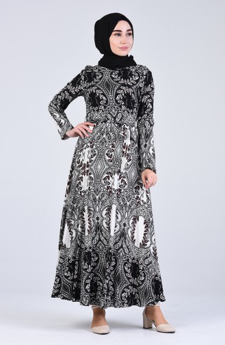 Schwarz Hijab Kleider 20Y3034301A-01