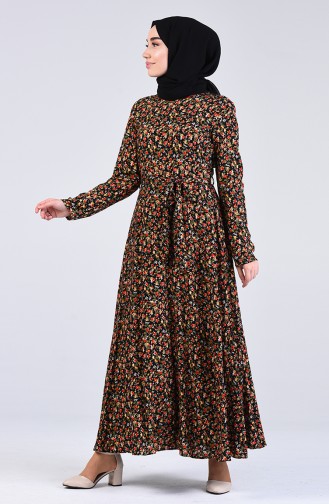 Schwarz Hijab Kleider 20Y3034301B-03