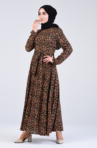 Schwarz Hijab Kleider 20Y3034301B-03