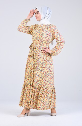 Gelb Hijab Kleider 20Y3063800-02