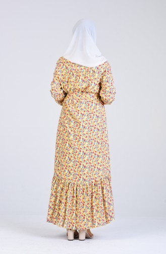 Gelb Hijab Kleider 20Y3063800-02