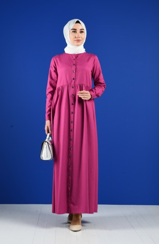 Light Fuchsia İslamitische Jurk 5037-16