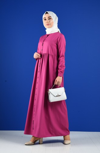 Light Fuchsia İslamitische Jurk 5037-16