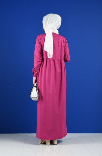 Robe Hijab Fushia Clair 5037-16