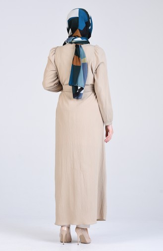 Beige Abayas 3802-08