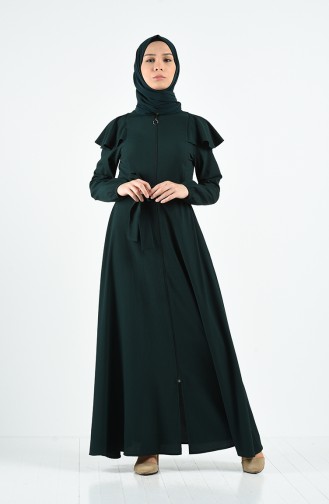 Abayas Vert emeraude 3803-03