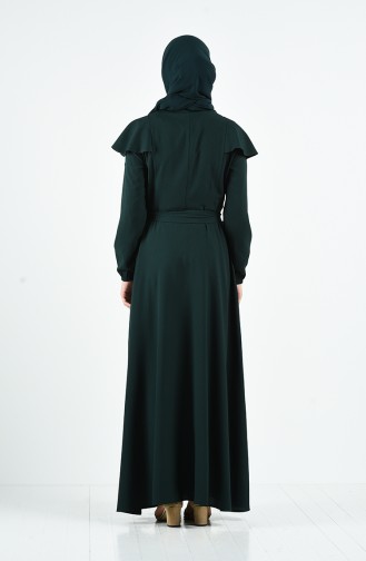 Abayas Vert emeraude 3803-03