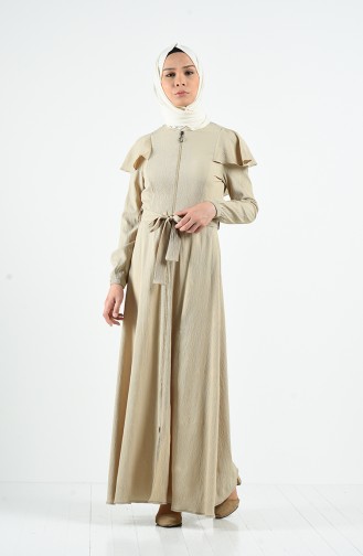 Beige Abaya 3803-08