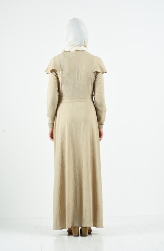 Beige Abaya 3803-08