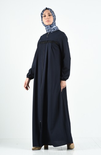 Dunkelblau Abayas 3889-02