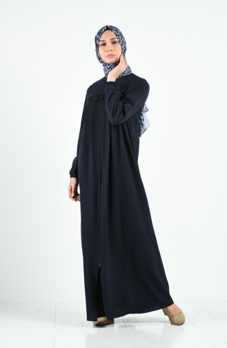 Dunkelblau Abayas 3889-02