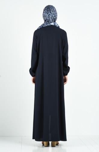 Abayas Bleu Marine 3889-02