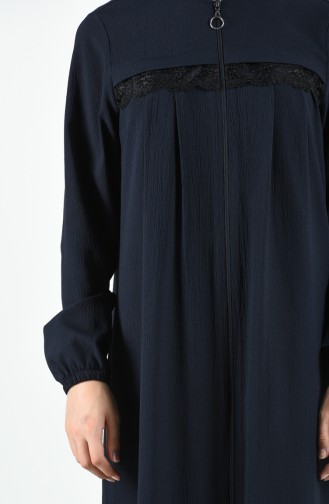 Navy Blue Abaya 3889-02