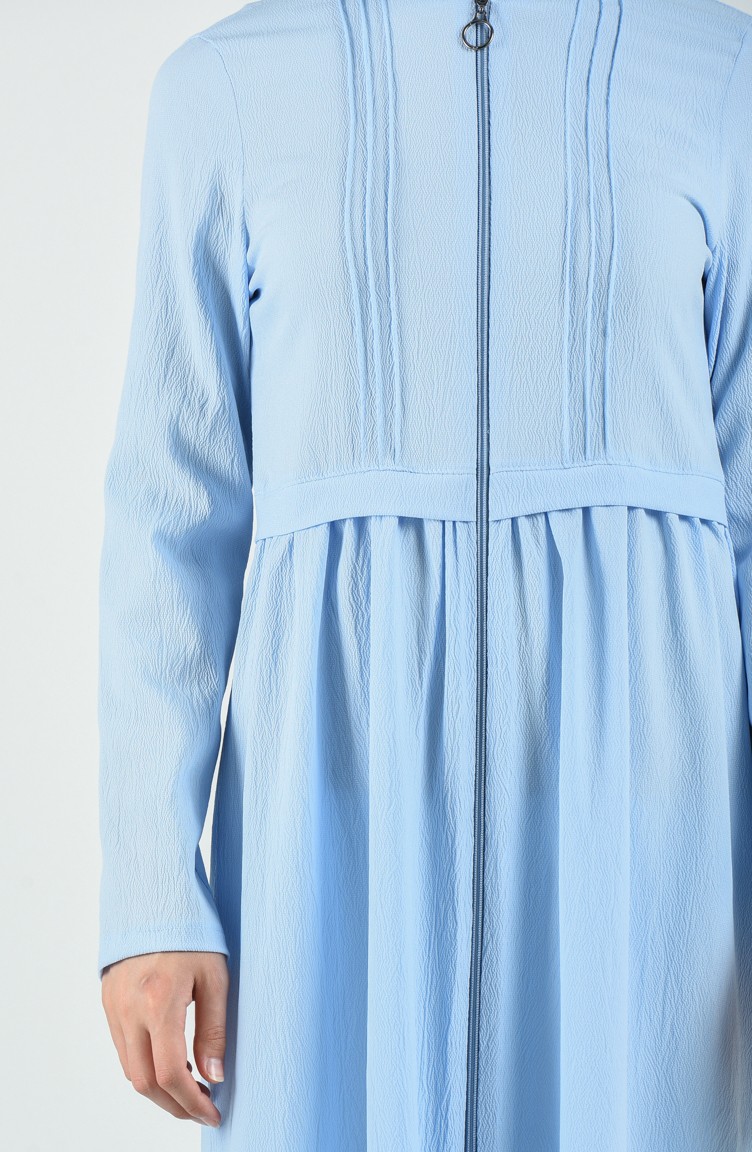 pastel blue abaya