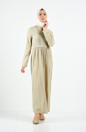 Beige Abayas 3901-08