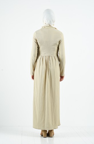 Beige Abaya 3901-08