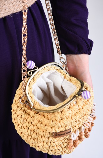 Cream Shoulder Bag 2076-01