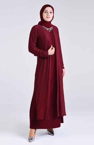 Habillé Hijab Bordeaux 4256-02