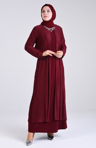 Habillé Hijab Bordeaux 4256-02