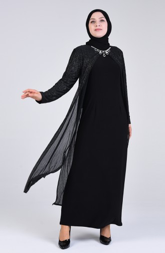 Habillé Hijab Noir 4256-03