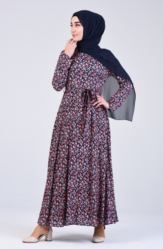 Robe Hijab Bleu Marine 20Y3034301B-01