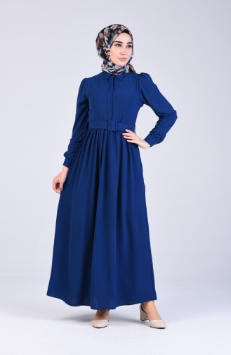 Indigo Hijab Dress 5644-01