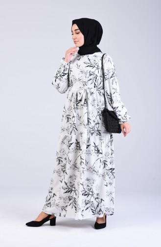 Robe Hijab Ecru 8074A-02