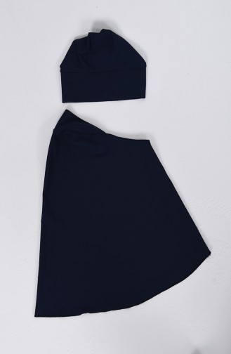 Navy Blue Modest Swimwear 1004-01