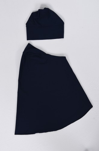 Navy Blue Modest Swimwear 1006-01