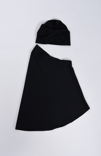 Black Modest Swimwear 1007-01