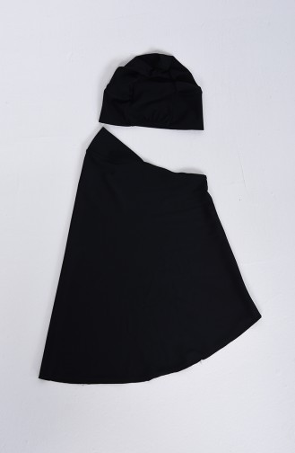 Black Swimsuit Hijab 1008-01