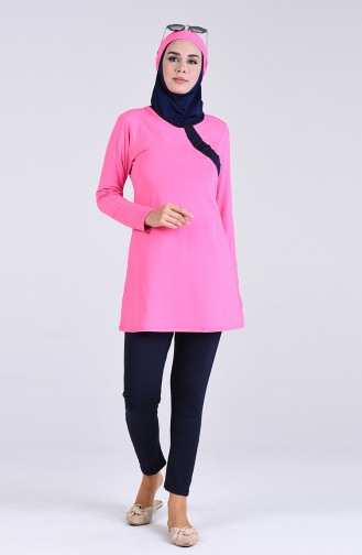 Rosa Hijab Badeanzug 4444-02