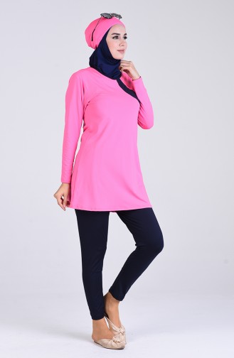 Rosa Hijab Badeanzug 4444-02