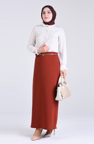 Brick Red Skirt 2220-05