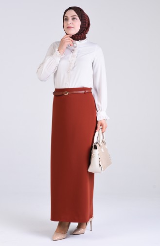 Brick Red Skirt 2220-05