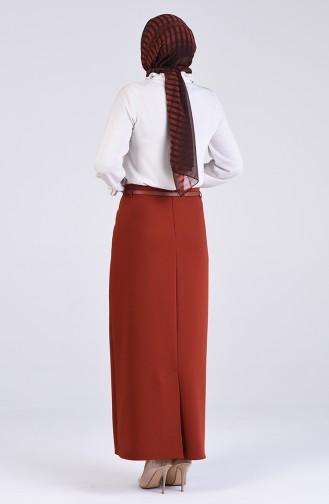 Brick Red Skirt 2220-05