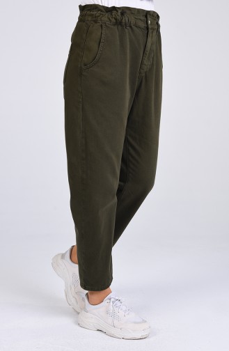 Elastic Waist Pants 1006-01 Khaki 1006-01