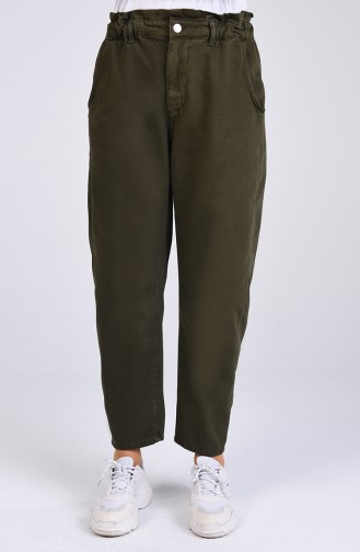 Elastic Waist Pants 1006-01 Khaki 1006-01